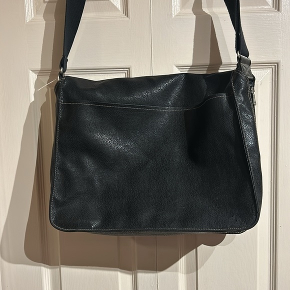 GAP Laptop Satchel Faux/Vegan Leather Expandable - Picture 5 of 14